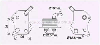 AVA QUALITY COOLING ai3414 -  масляный радиатор, двигательное масло